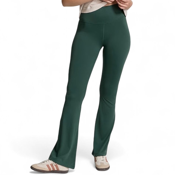 NWT PINK Victoria's Secret Relay Flare Leggings XL – Teal Green, Buttery Soft - Picture 2 of 10